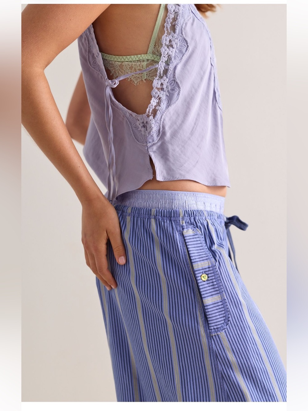 NWOT Free People Over the Moon house pants - Picture 4 of 6